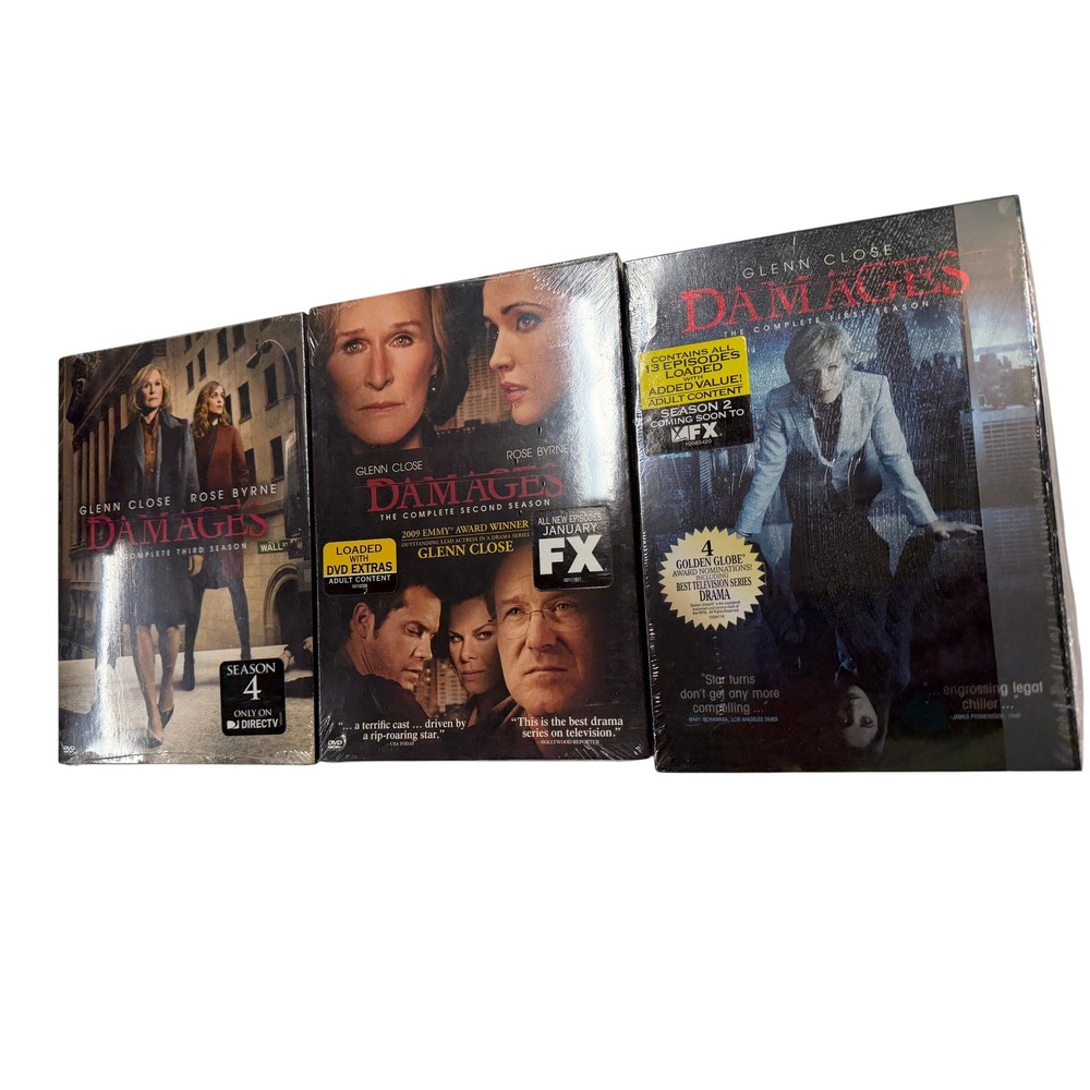 Damages The Complete First Second Third Seasons DVD Bundle